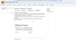 Desktop Screenshot of flugzeiten.de