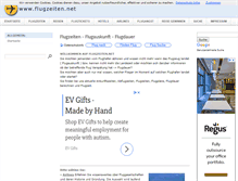 Tablet Screenshot of flugzeiten.de